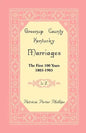 Greenup County, Kentucky Marriages, The First 100 Years, 1803-1903, L-Z - Paperback