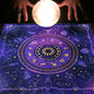 Tarot Tablecloth Cloth Cushion Tarot Moon Sun Lucky Tree Flannel Tablecloth