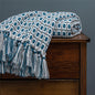 Fashion Knitted Solid Color Sofa Tassel Blanket