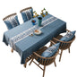 Waterproof All-polyester Linen Splicing Table Flag