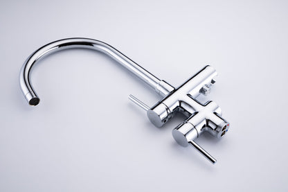 Single Handle Floor Mounted Tub Faucet Chrome