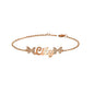 Stainless Steel Name Fashion Chain Letter Bracelet For Women