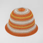 Dopamine Color Foldable Storage Bucket Hat Women's Fashion Color Woven Face Small Bucket Cap