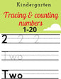 kindergarten tracing & counting numbers: 1-20 - Paperback