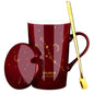 Gift Box With Lid Spoon Milk Coffee Cup
