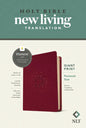 NLT Personal Size Giant Print Bible, Filament Enabled (Leatherlike, Aurora Cranberry, Red Letter) - Imitation Leather