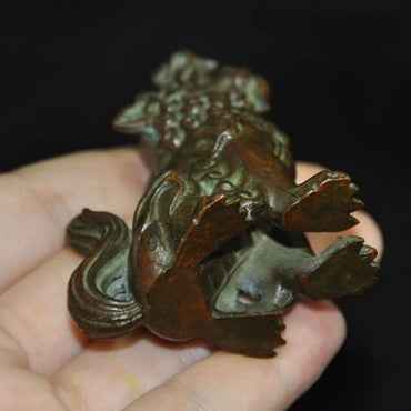 Chinese Bronze Pixiu Wealth Guardian Statue