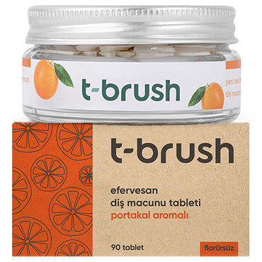 T-Brush Natural Toothpaste Tablets - Fluoride-Free, Vegan & Cruelty-Free Oral Care - 90 Tablets