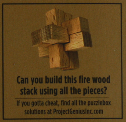 Holiday Puzzlebox Brainteaser - Firewood