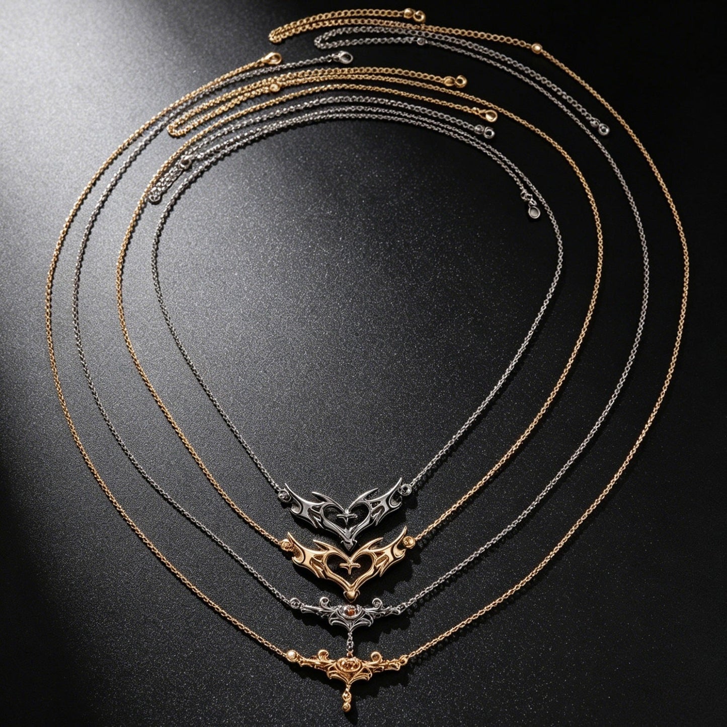 Elegant And Sexy Zircon Heart-Shape Wing Waist Chain