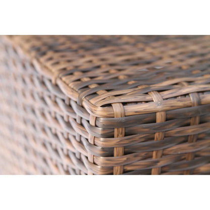 Outdoor Wicker Side Table 13x33x22" Espresso