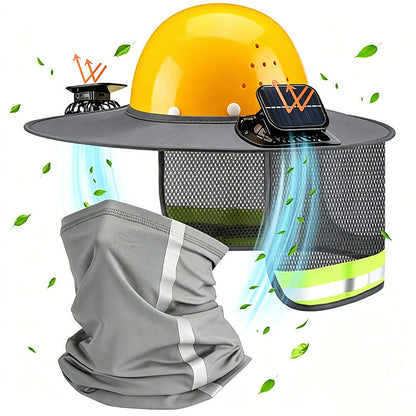 Solar-Powered Fan Outdoor Sunshade Fishermans Hat