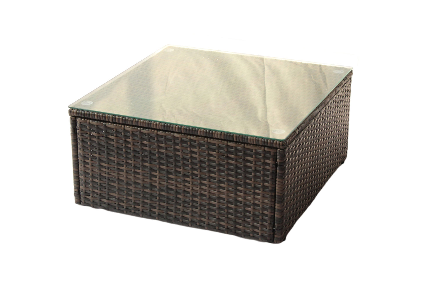 Outdoor Sectional Set PE Rattan 7 Piece Seats 6