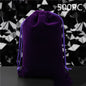 Flannel Drawstring Jewelry Solid Drawstring Pocket