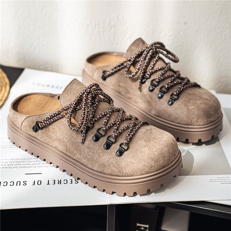 Summer Outdoor Office Lazy Slip-on Closed-toe Slippers