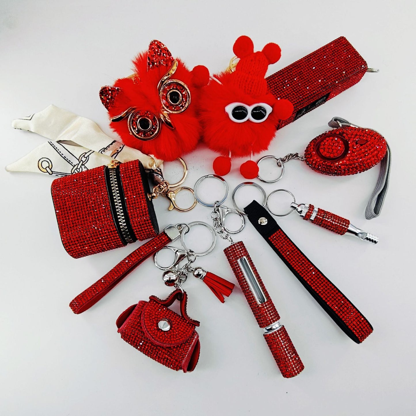9-Piece Multi-Functional Keychain For Self-Defense