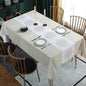 Printed Check Thickened Round Table Wash Free