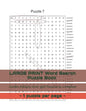 LARGE PRINT Word Search Puzzle Book - 1 puzzle per page - Jumbo Edition Over 350 Puzzles to Complete - Paperback