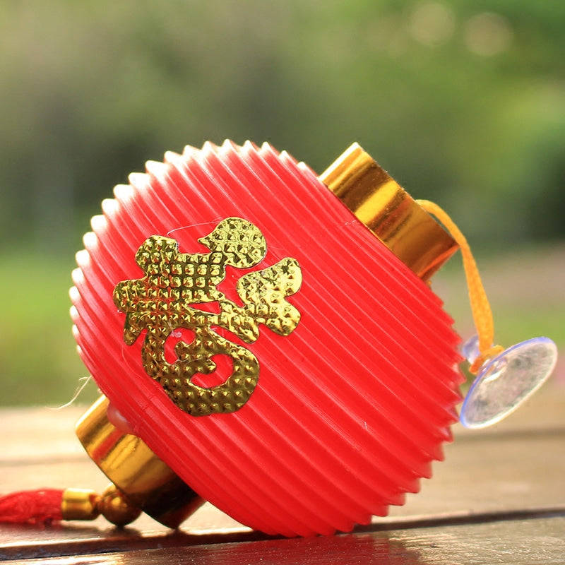 Chinese New Year Jinfu Lanterns – Small Round PVC Lantern Set (Pack of 6)