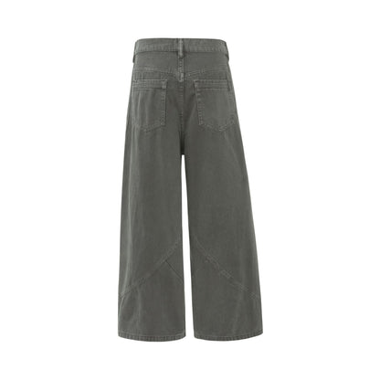 Vintage Mens Loose-fit Work Pants