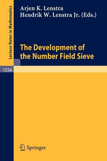 The Development of the Number Field Sieve - Paperback