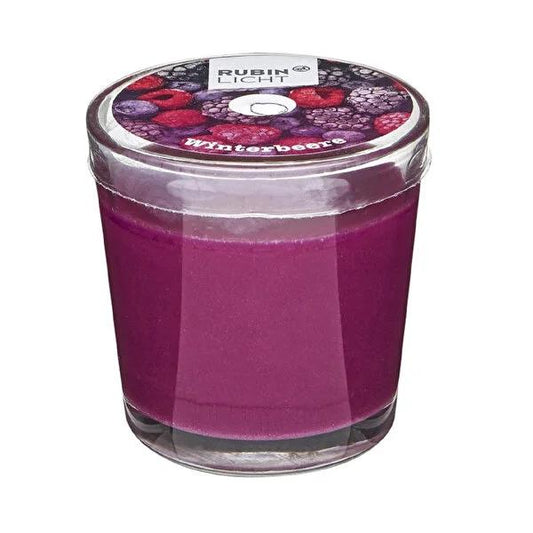 Rubin Licht Winter Fruit Scented Candle in Glass Container - 25 Hour Long-Lasting Home Fragrance