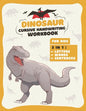 Dinosaur Cursive Handwriting Workbook: Letter Tracing Book For kids 3 in 1: Alphabet, Words, Sentences, Prehistoric Fun Activity Workbook for Kids, Bo - Paperback