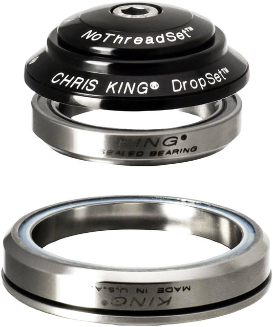 Chris King DropSet 3 Headset - 1-1/8 - 1.5" 41/52mm 36 Deg Black