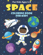 Space Coloring Book for Kids Ages 4-8: Fun, and Educational Outer Space Coloring Books with Planets, Rocket Ships, Astronauts, Aliens & More! - Paperback