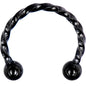 16G 3/8 Black Seriously Twisted Horseshoe Circular Barbell