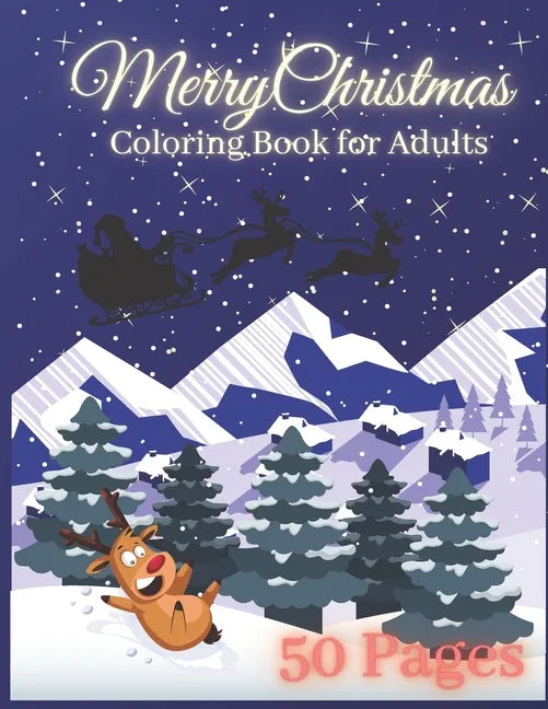 Merry Christmas Coloring Book For Adults: Wonderful Relaxing Patterns For Xmas - Paperback