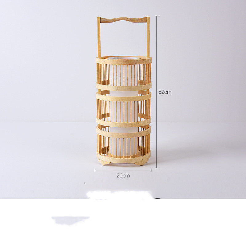 Japanese Bamboo LED Floor Lamp