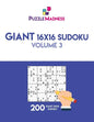 Giant 16x16 Sudoku: Volume 3 - Paperback