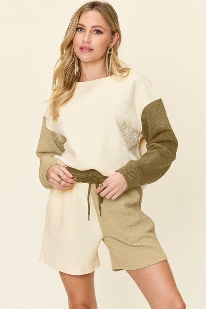Oversized Tee & Shorts Set with Pockets
