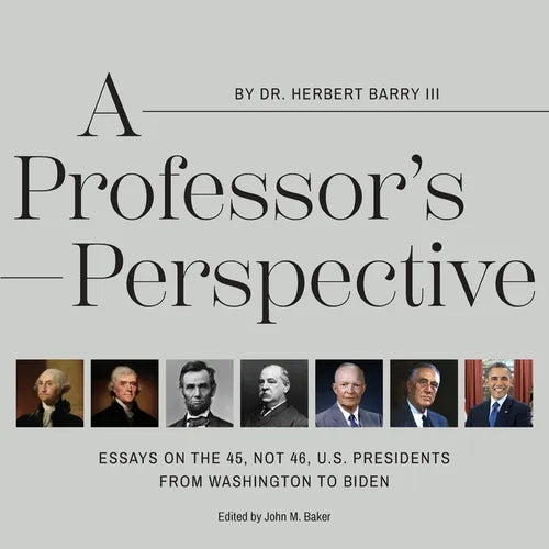 A Professor's Perspective: Essays on the 45, Not 46, U.S. Presidents from Washington to Biden - Paperback
