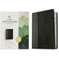 NLT Life Application Study Bible, Third Edition, Large Print (Leatherlike, Black/Onyx) - Imitation Leather