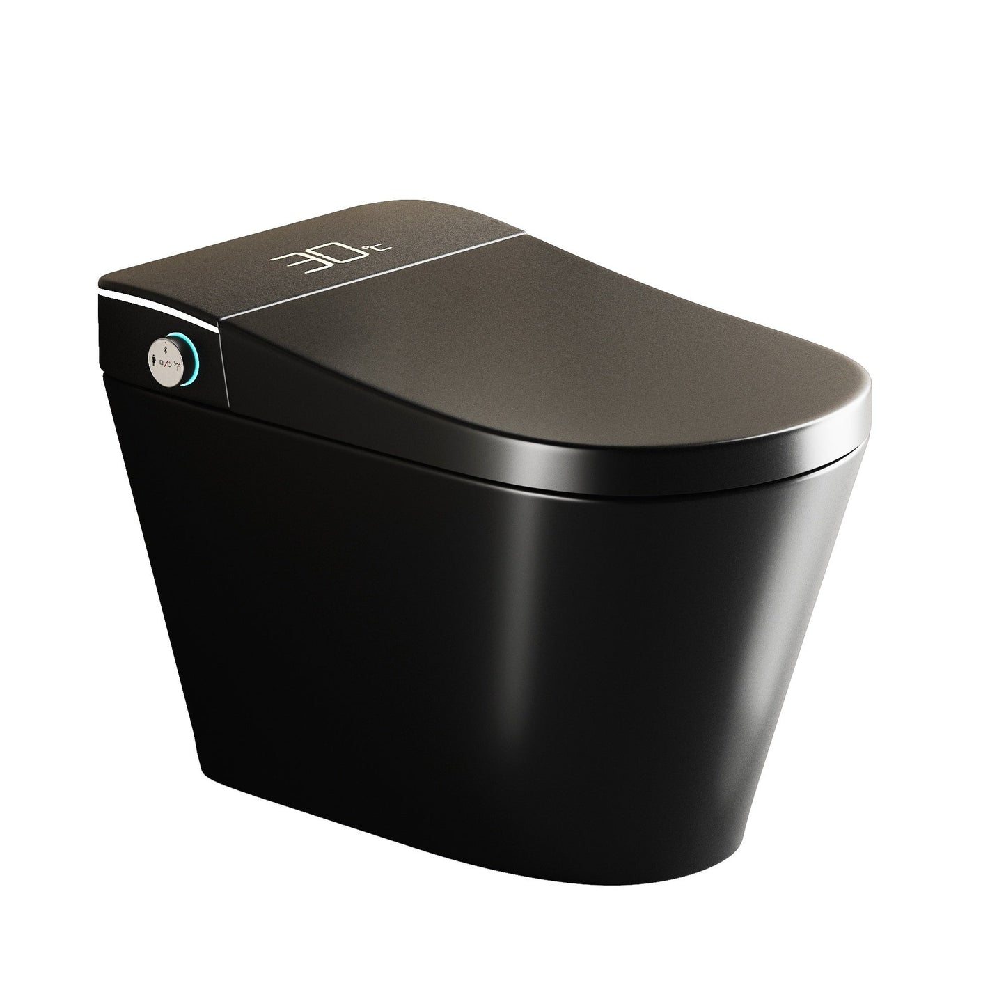 Smart Bidet Toilet with Auto Open/Close Seat, Warm Water Wash, Heated Seat, a...