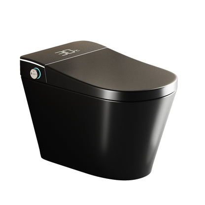 Smart Bidet Toilet with Auto Open/Close Seat, Warm Water Wash, Heated Seat, a...
