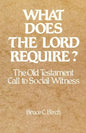What Does the Lord Require?: The Old Testament Call to Social Witness - Paperback