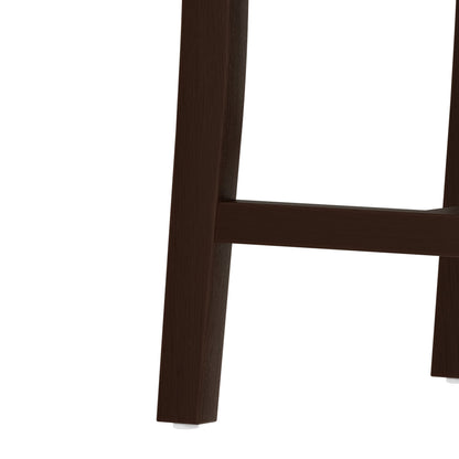 Rustic 5-Piece Dining Set - 1 Solid Wood Table + 4 Upholstered Chairs,
