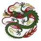 Custom Green Chinese Dragon Embroidered Iron on/Sew patch [6" * 6"]