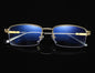 Men's Distance And Near Dual-use Anti-blue Light Memory Frame Reading Glasses