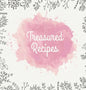 Treasured Recipes: Casebound Family Recipe Organizer / Square Format / My Favorite Recipe Notebook - Hardcover