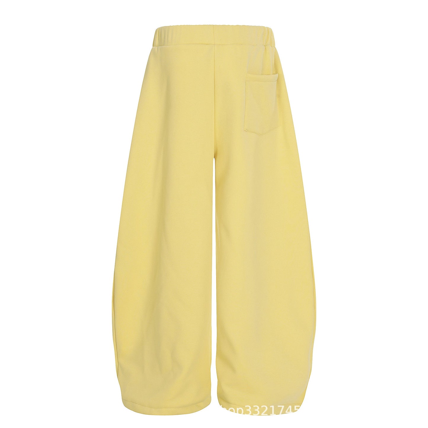 Starry Embroidery Fleece Lined Casual Pants For Women Loose Fit Trousers