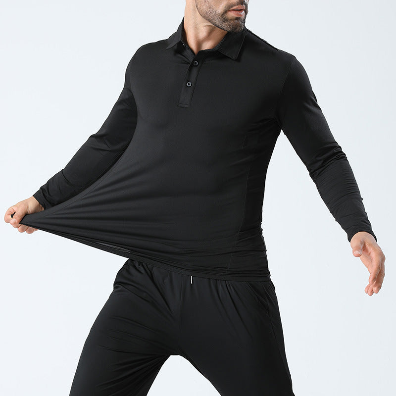 Mens Lapel Sports Polo Shirt