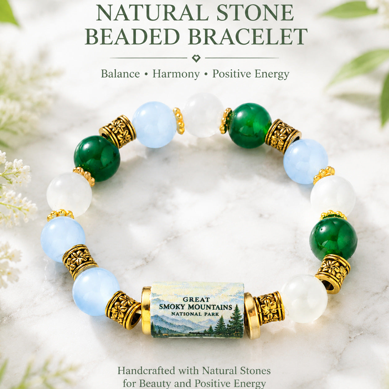 December Birth Flower Pendant Bracelet For Women