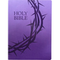 Kjver Holy Bible, Crown of Thorns Design, Large Print, Royal Purple Ultrasoft: (King James Version Easy Read, Red Letter) - Imitation Leather