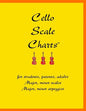 Cello Scale Charts: For students, parents, adults; major and minor scales and arpeggios - Paperback