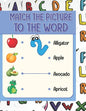 Match the picture: Using a line links the image to the word that corresponds to it. visual book that will help your child to know the spe - Paperback