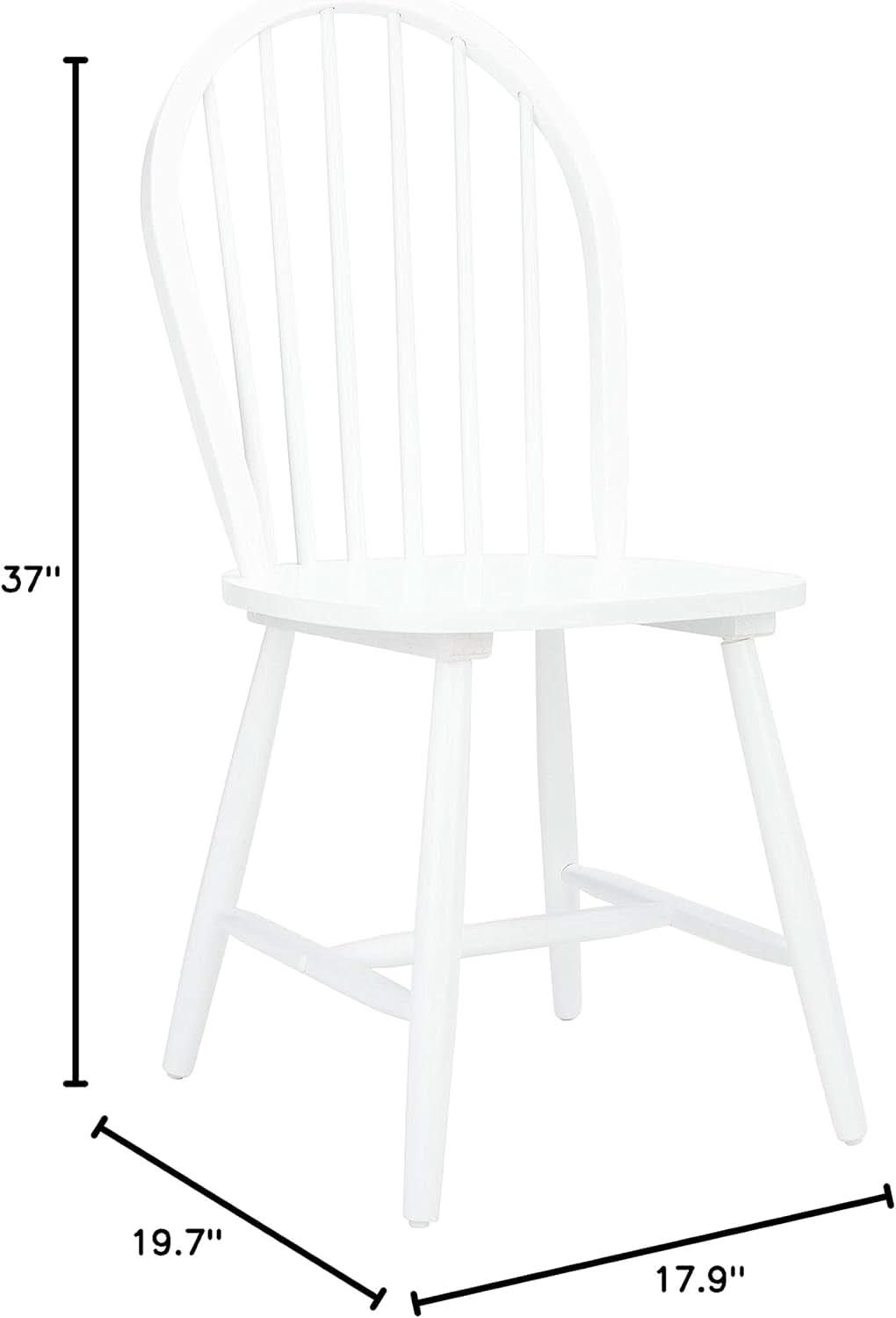 Dining Chairs 18 Inch Spindle Back Set Of Two Farmhouse
